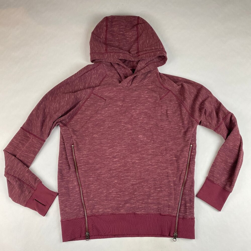 Lululemon Om & Roam Pullover Women's Size 6 - Heathered Marled Rust Berry